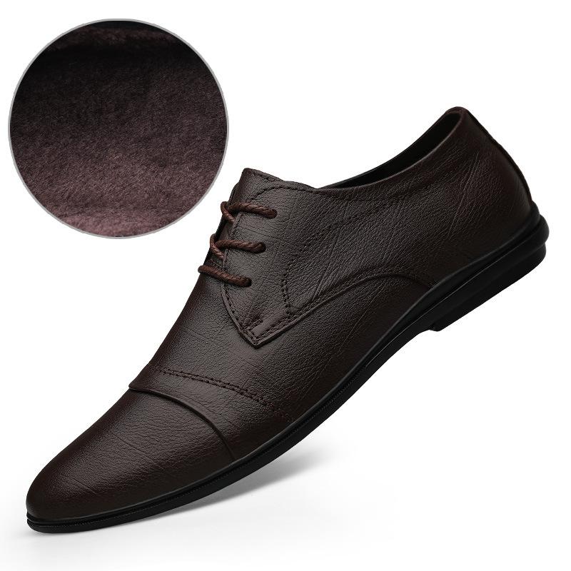 

Men s shoes new business casual leather shoes men s lace-up summer British trend hollow breathable cowhide casual shoes 45