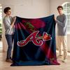 Red 'A' with Tomahawk Design Print Blanket Soft and Cozy Perfect for the Living Room Bed Sofa or a Nap,gift