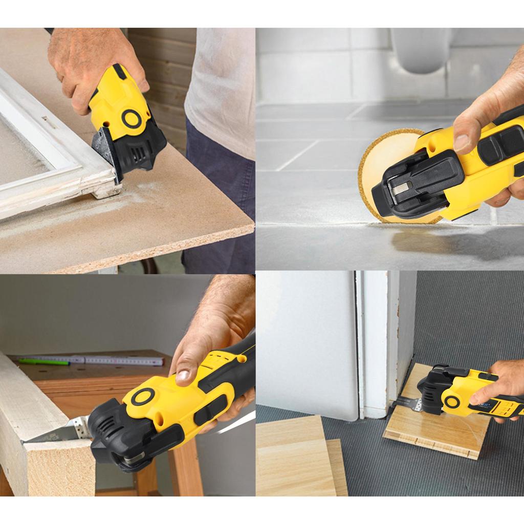 NEWONE 18V Akku-Oszillierwerkzeug, Antivibration, Variable Geschwindigkeit Multifunktionsbohrer, Renovierer