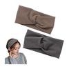 [Rodrry Meche] Simple Hair Band, Hair Turban, Soft, Stretchy, For Going Out, Face Washing, Bathing, Yoga, Travel, Women's Hair Clip (Gray Straw, Set
