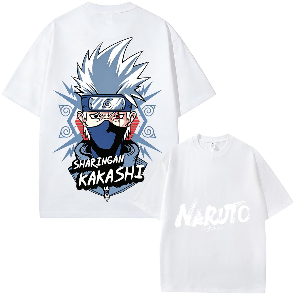 2026 New Summer Arrival Naruto Shippuden Kakashi Hatake Printed Pure Cotton Tshirt Unisex Casual Loosefit And Stylish