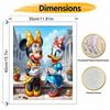 Disney Minnie Daisy Coffee Oil Paint Hand Painting Kit Decoration Classic Style Home Decor Art Craft Wall Hanging DIY Painting Gift