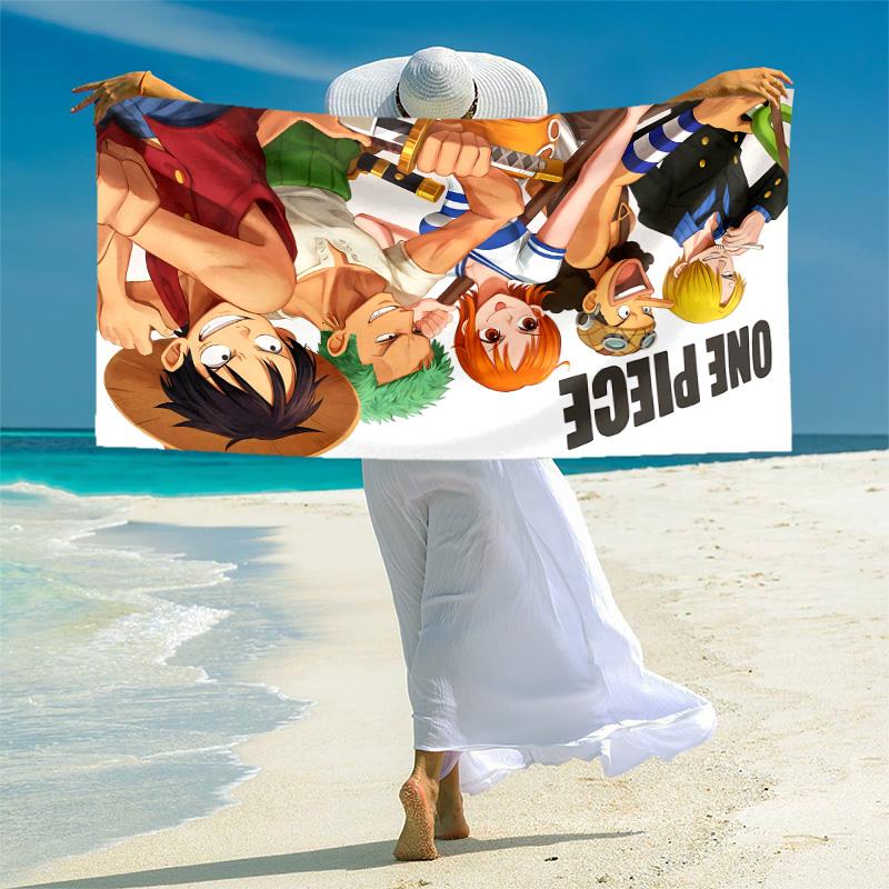 1pc One Piece Adventure Microfiber Beach Towels Quick Dry Towel Sand Beach Towels Pool for Travel Swim Pool. B7280126