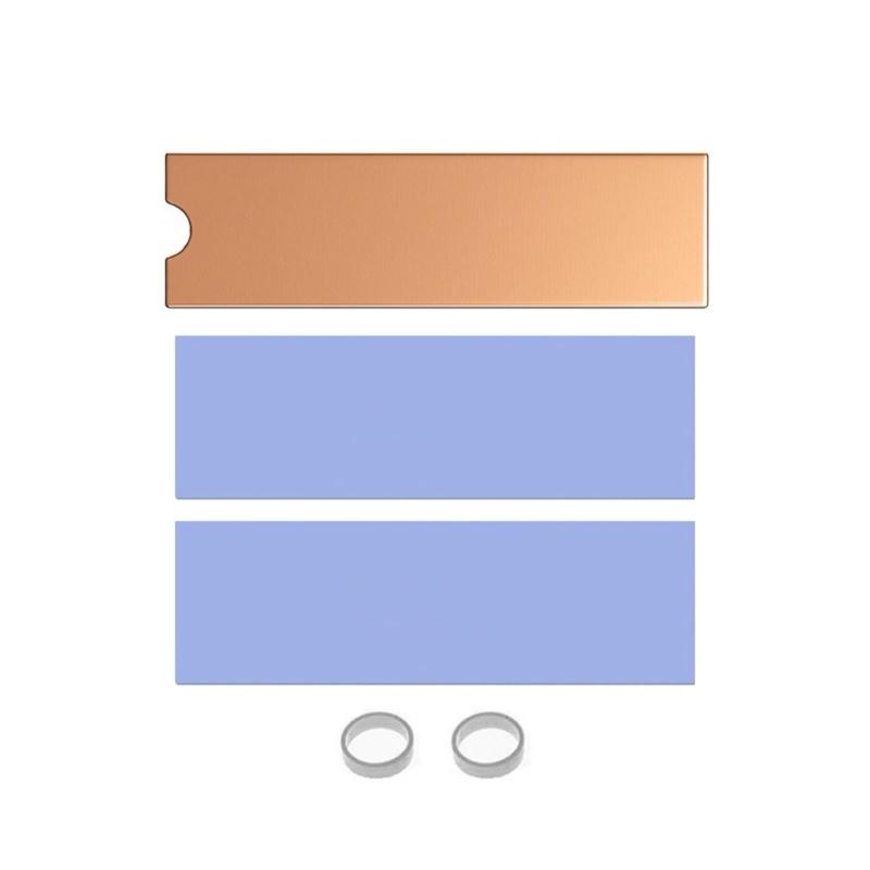 

M.2 NVMe 2280 SSD Heatsink Thermal Shield 2280 SSD Heat Sink Copper Heatsink Solid Hard Drive Cooling Heatsinks