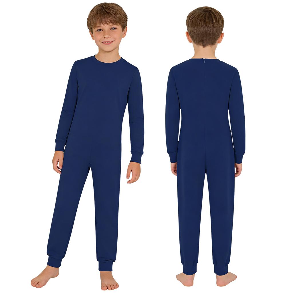 Tuta Unisex per Bambini Adattiva per Bisogni Speciali con Cerniera Posteriore Cotone Comoda da Indossare Tutto il Giorno