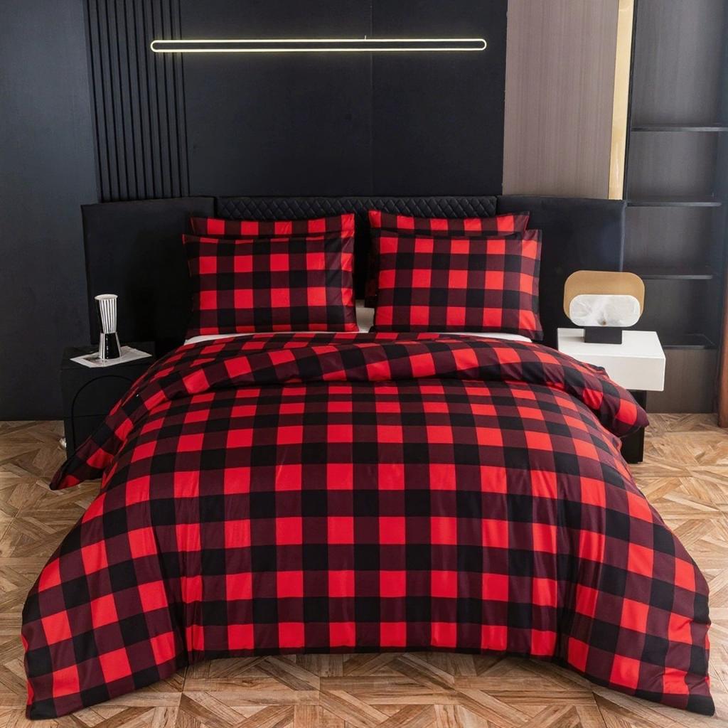 2025 New Christmas Theme Duvet Cover Set Luxury Soft Bedding Set with pillowcase skin-friendly machine washable Room Decor Gift