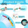 Hanging Slide Lock Bag Set Clear Bags Thick EVA Reusable Storage
