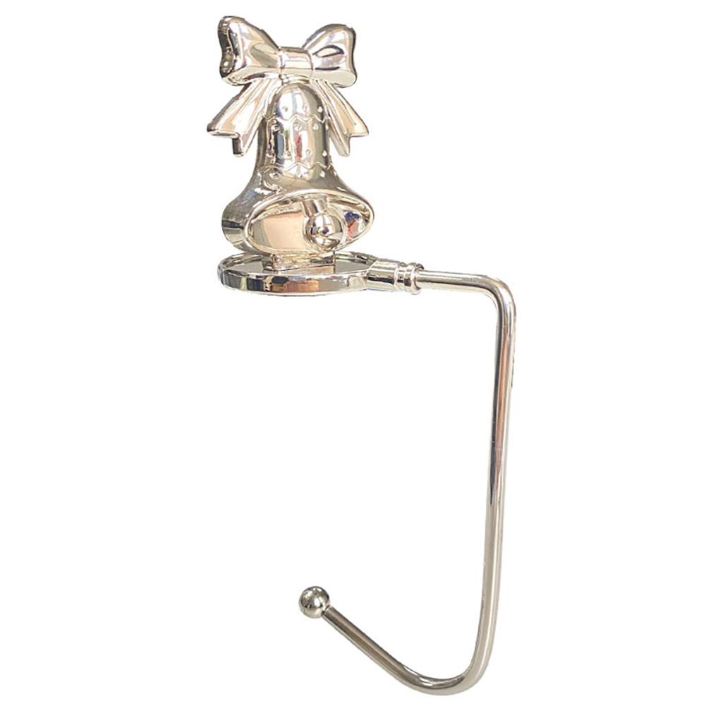 Christmas Fireplace Hooks for Hanging Stockings Metal No Glue Table Edge Hooks Decorative Quick Setup Holiday Home Decor Hooks