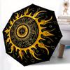 1pc Sun Mandala Automatic Umbrella - 8-Rib Foldable Design, Outdoor Adventures, and Family Celebrations Yy250829077
