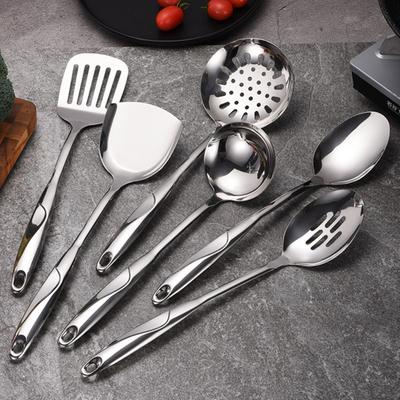 Utensilio de cocina de acero inoxidable Pala para freír Cuchara para gachas Tenedor para carne Herramientas de cocina Utensilios de cocina de acero inoxidable