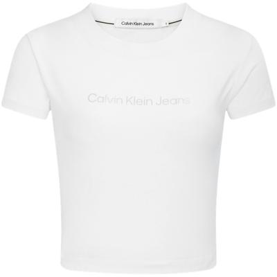 SS23 Letter Print Crew Neck T-Shirt Women Tops White J221172-YAF