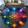 Chakra Round Area Rug,Carpet Rug for Living Room Bedroom Sofa Playroom Decor,Non-slip Floor Mat