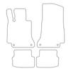 [BLM]ME059 Red - Set of Velour Floor Mats To Fit Mercedes C-klass C205 Coupe 2014-2021 - Red Trim