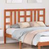 Headboard Wax Brown 135 Cm Solid Pine Wood