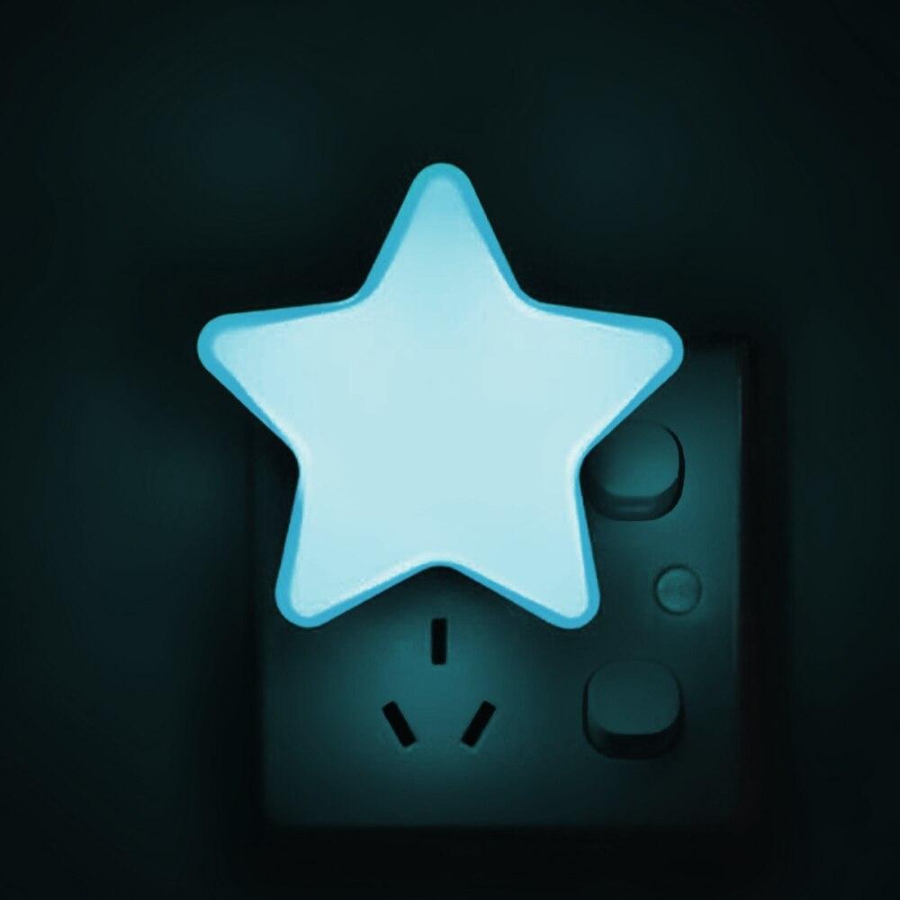 Lumină de noapte cu LED Mini Star Lumină de dormit pentru bebeluși Lămpi de noptieră Lumină de noapte cu control senzor cu LED