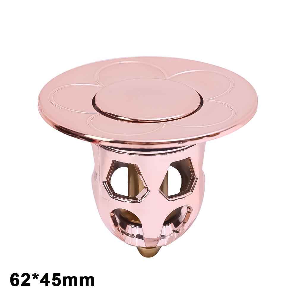 Drain Stopper Pop-Up Bounce Core Basin Drain Filter Bathroom Shower Sink Filter Plug Hair Catcher Strainer Hardware Accessories