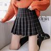 2025 A/W British Plaid High-Waisted Woolen Pleated Skirt