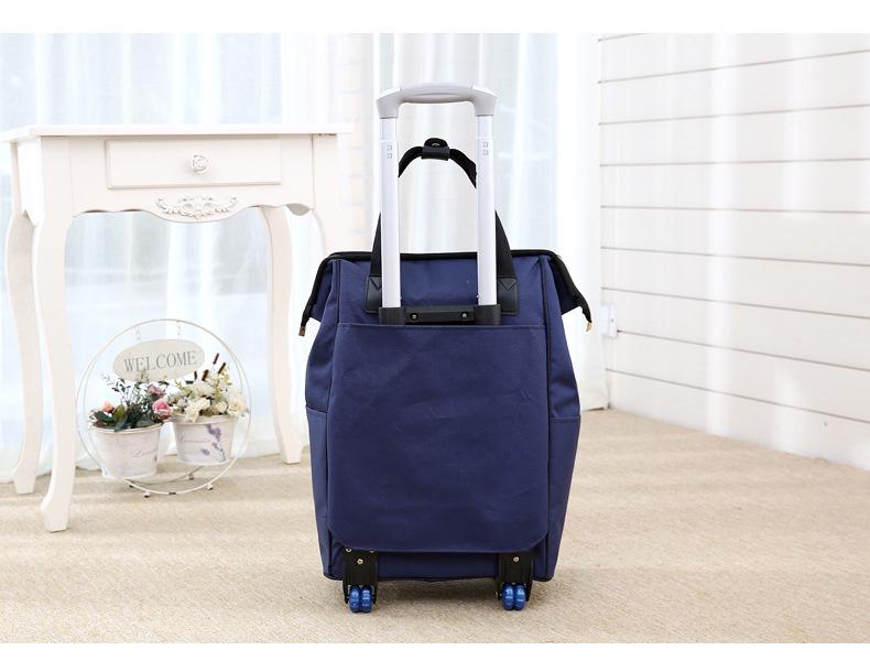 Leichte Damen-Reisetasche mit Zugstange im koreanischen Stil - Handtasche mit großem Fassungsvermögen für kurze Reisen