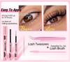 640 Clusters DIY Individual False Eyelashes: 10-100D, 10-16mm Dense, Curled, Segmented Style