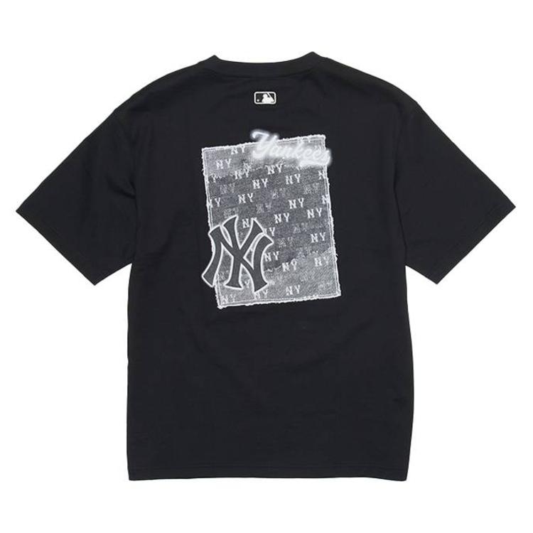 MLB T Shirts Unisex New York Yankees/Black Crew Neck Moderate 3ATSM0763-50BKS M