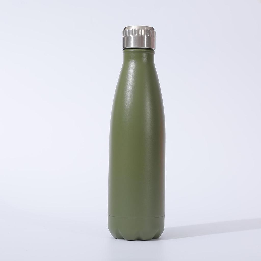 Borraccia Sportiva in Acciaio Inossidabile a Forma di Bottiglia di Coca-Cola Portatile Tazza da Acqua per Ciclismo Tazza di Coca-Cola Semplice Bottiglia Fredda