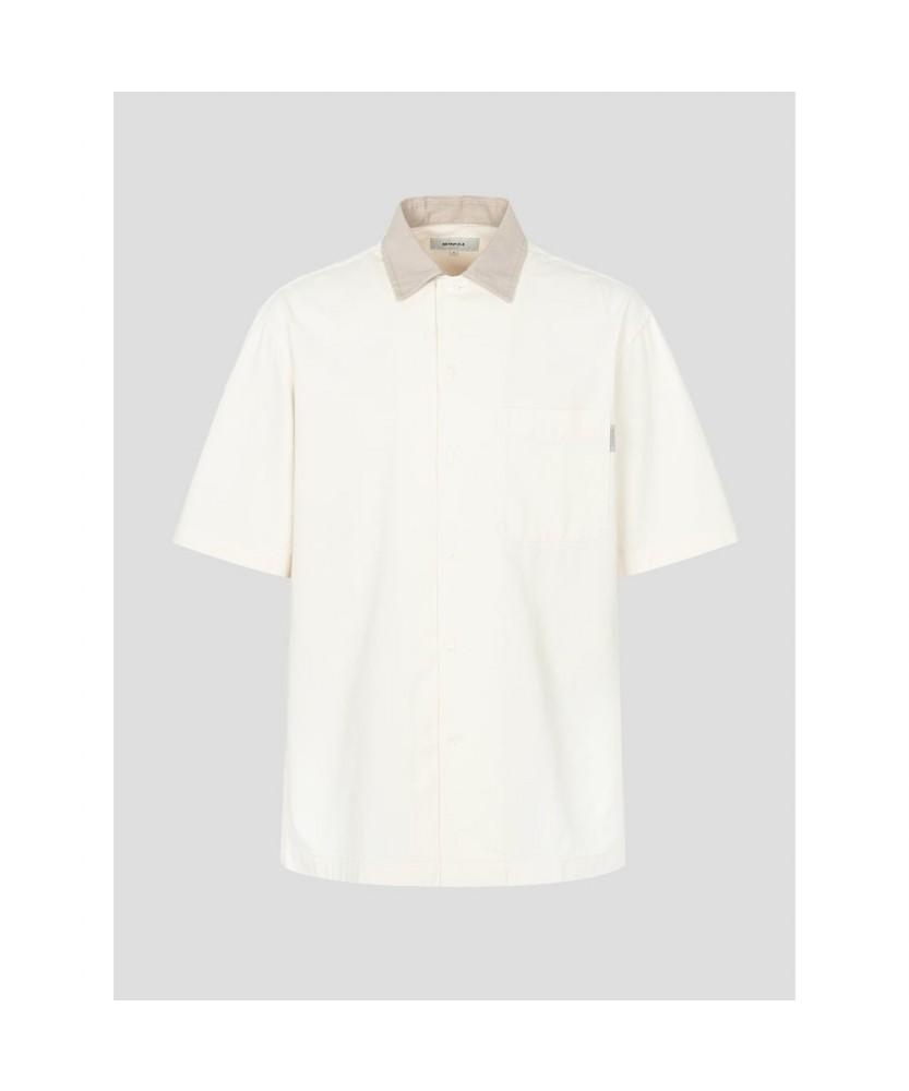Binpolmen Outerwear-Style Denim Shirt Ivory