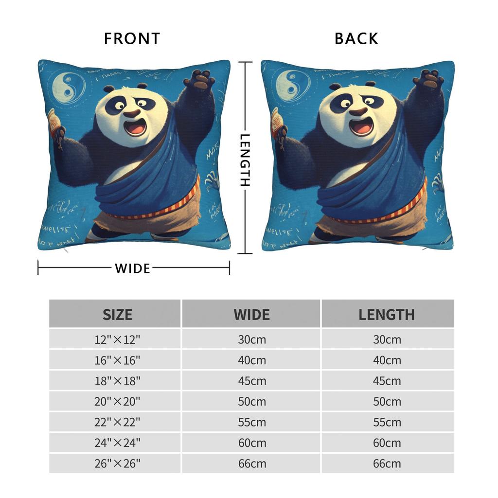 Pillow Cover K Ung F-Fu Panda Fashion Pillow Case For Sofa Bedroom Home Decor Pillowcases