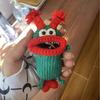 Hand-Crocheted Car Key Fob Cover, Big Mouth Key Protector, Cute Yarn Keychain for Car Keys, Unique Handmade Gift Car Key Cases