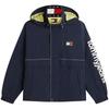 Logo Waterproof Windproof Packable Hooded Full Zip Long Sleeve Jacket Men Jackets DM0DM23225-C1G