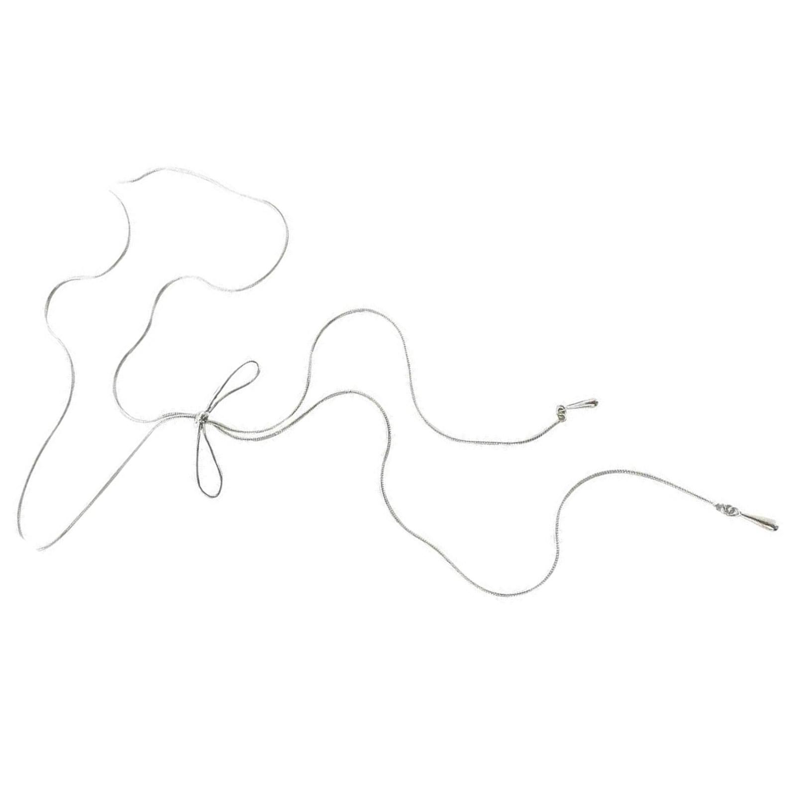 

Модное ожерелье на ключицу, стильный кулон с бантами, длинные кисточки, цепочка для свитера, удобная шейная цепочка для повседневной носки