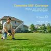 360 Degrees Rotary Jet Adjustable Spiked Rocker Impact Sprinkler Lawn Irrigation Watering Nozzle For Garden Agriculture Watering