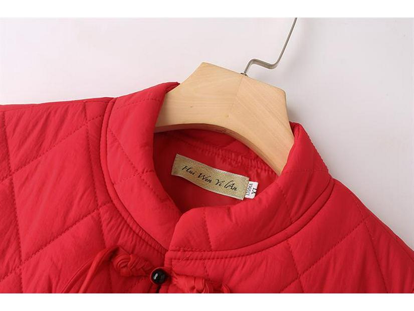 Women's Plus Size Thickened Down Cotton Vest for Autumn/Winter - Sleeveless Jacket for Middle-Aged and Elderly