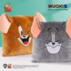 Tom and Jerry Plush Nap Pillow: Cute Cartoon Tom Cat & Jerry Mouse Cushion for Kids