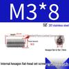 201 Stainless Steel Headless Set Screw - Flat End Socket Screw