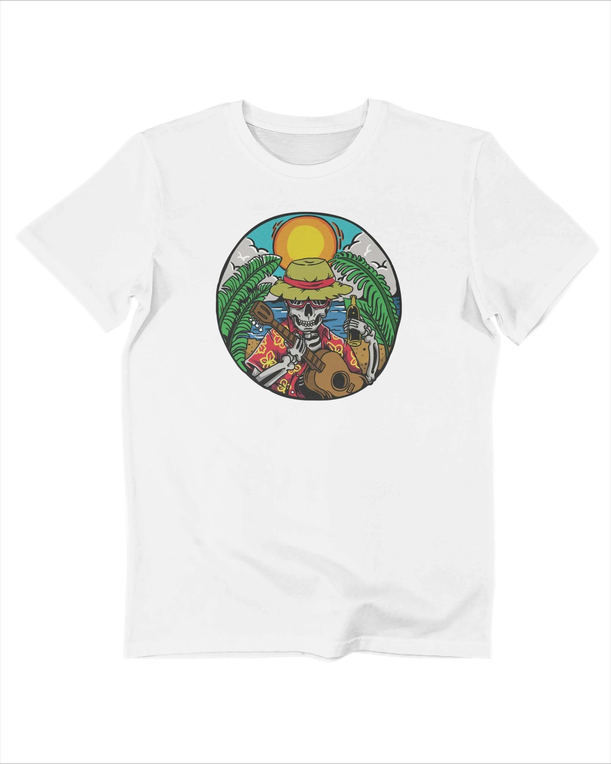 

2025 New Skull Pattern Printed Summer Luxury Brand Cotton Men s and Women s T-shirts Street Fashion Short Sleeves Fashion 4XL