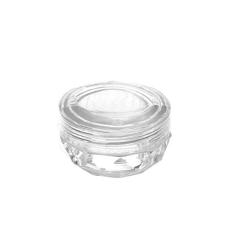 Fairy Manicure: Transparent Nude Highlight Powder with Fine Glitter and Crystal Stone for Special Nail Wear