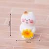 Micro Landscape Ornament with Cute Cat And Sunflower Miniature Figurines Pastoral Healing Scene Ornament for DIY Dollhouse