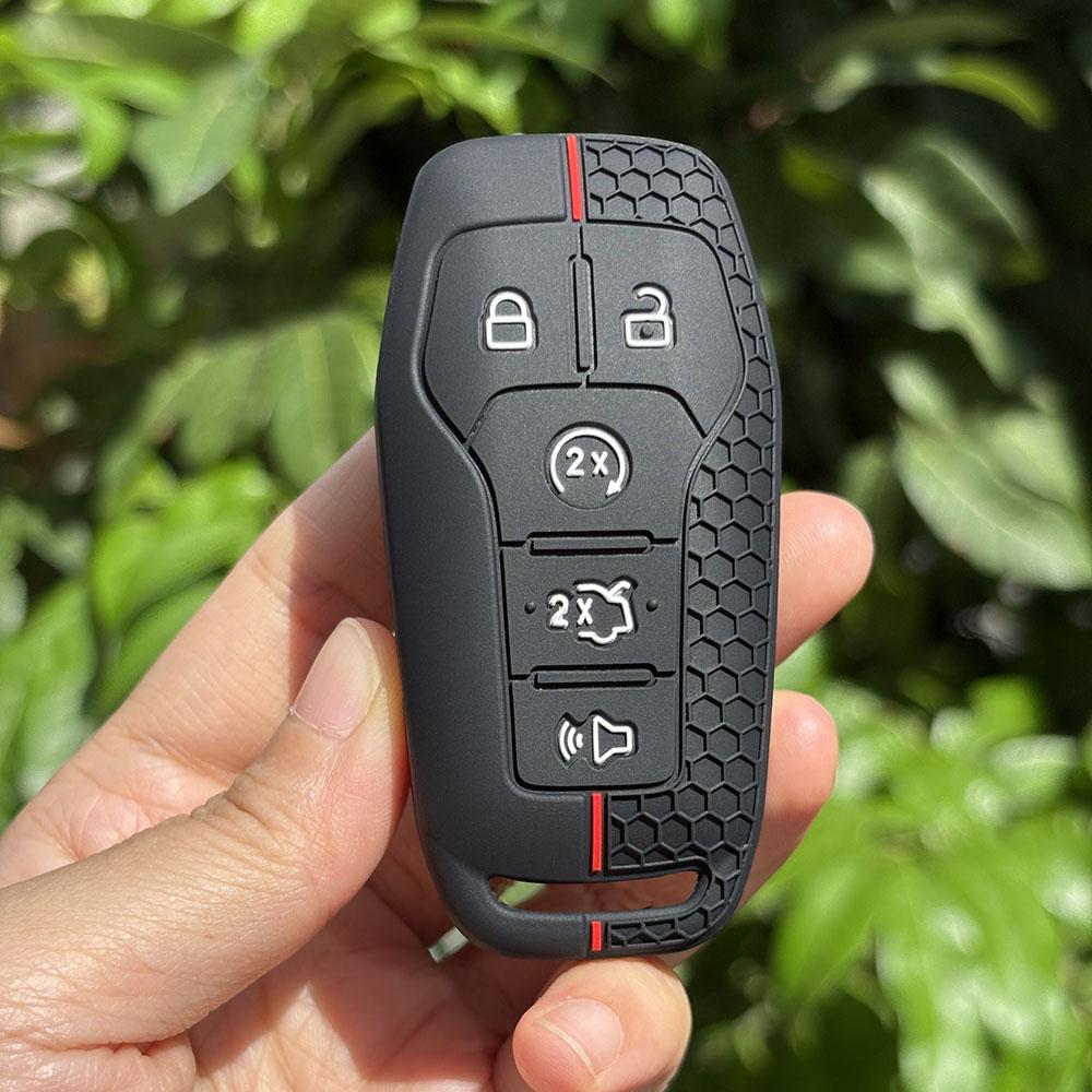 Keychain Protection For Ford Mustang Fusion Explorer Ka Focus S-MAX Fiesta Silicone Car Key Case Cover Accessories