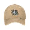 Jurassic Rebirth Circle Logo World Unisex Baseball Caps Dinosaurs Distressed Denim Hats Outdoor All Seasons Adjustable Snapback