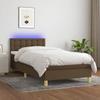 VidaXL Bed Slatted Base with Mattress and LED, Upholstered Bed, Single Bed, Adult Bed for Indoor Bedroom, 3133992