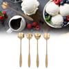 4Pcs Multi-color Coffee Mixing Spoon Rustless Steel Dessert Spoon Beverage Stirrer  Afternoon Tea