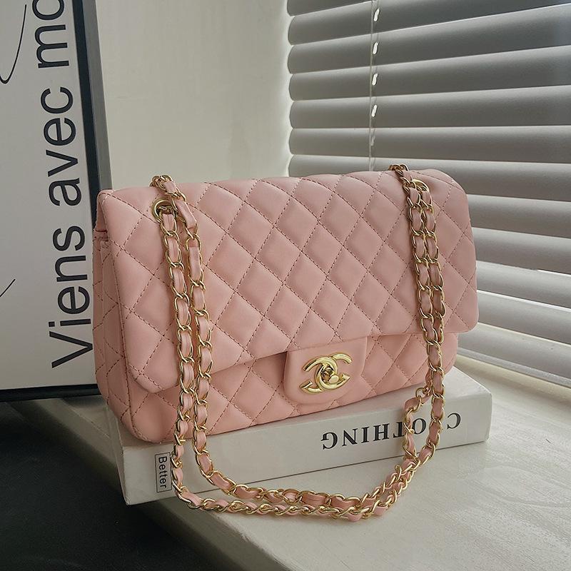 New women's bag fashion shoulder messenger bag versatile diamond chain bag