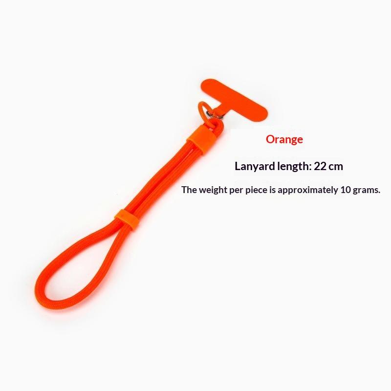 Short Polyester Phone Wrist Lanyards Scratch-Proof Multiple Candy Colors with Free Adhesive Pads for USB Drives Keys
