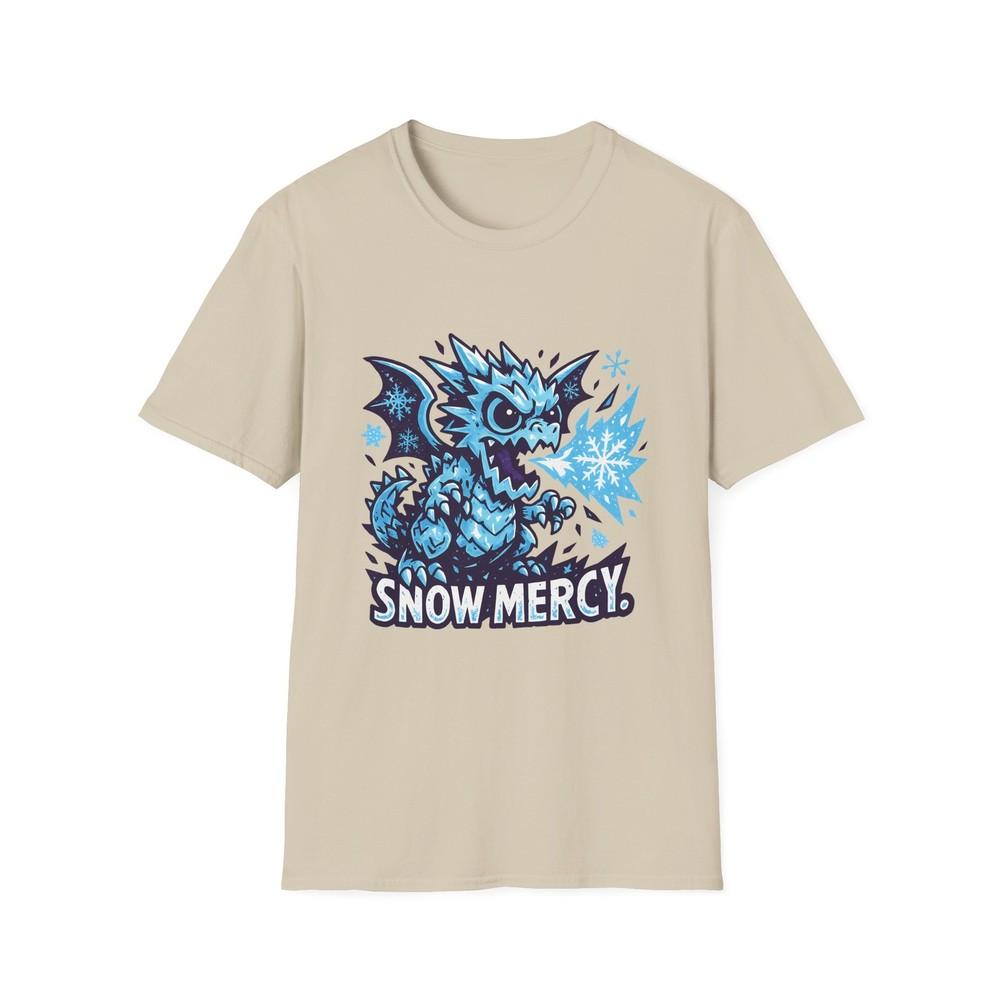 

Unisex Softstyle T-Shirt Icy Crystalline Dragon Frozen Snow Fantasy Creature S