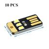 5/10PCS Lampe de Lecture LED USB DC 5V Veilleuse Lampe Carte Porte-clés Lumière de Lecture USB Lampes de Livre pour Ordinateur Portable PC Batterie Externe Lumière