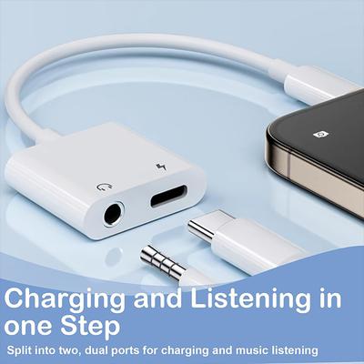 2in1 Audio OTG Adapter USB C To 3.5 Mm Jack Type-C Charging 3.5mm Aux Cable for Samsung Xiaomi Huawei Wired Headphones Connector