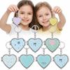 Alloy Hardware Keychain Heart Shaped Key Ring Durable Keychain Pendant  Couple Gift