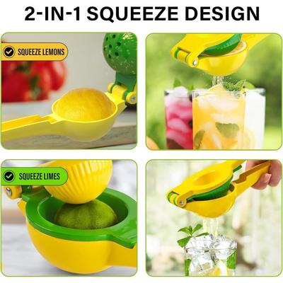High Quality Lemon Juicer with Stainless Steel Strap Food Grade Manual Citrus Lemon Juicer Citrus Juicer Kitchen Accessories