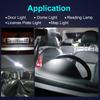 10 stk T10 LED Canbus W5W LED-pærer 168 194 Bilinteriørlys Signalpære Kupélyspære Leselys Skiltlys Auto 12V 6000K Hvite Pærer 7
