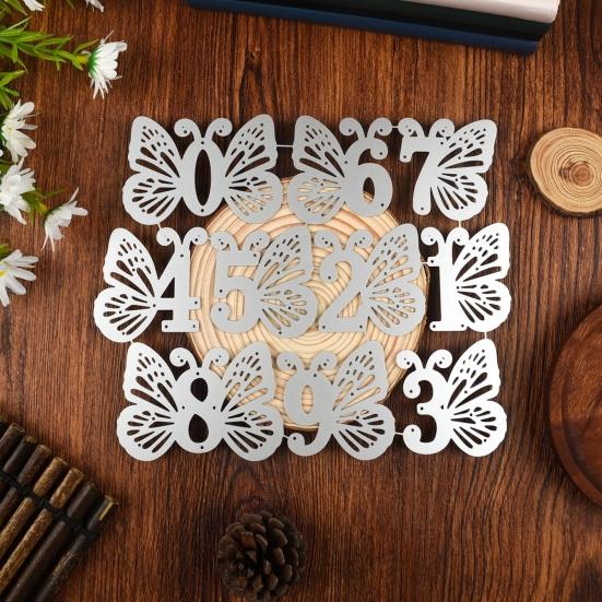 Butterfly Number Die, Scrapbooking Butterfly Die Cut, Metal Cutting Dies for Birthday Card Making Photo Album Embossing DIY Paper Crafts